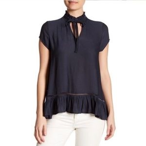 3/$20 Anthropologie Ruffle Top